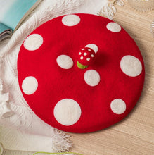 Load image into Gallery viewer, hat beret vintage hat vintage bonnet mushroom hat mushroom bonnet
