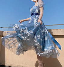 Load image into Gallery viewer, Handmade Fairycore Snow Flakes Prom Dress [Final Sale]
