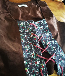 Cottagecore Vintage Fabric Stitching Waistcoat Vest