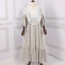 Load image into Gallery viewer, Victorian style Lace Stitching Cotton Night Gown Dress
