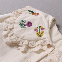 Load image into Gallery viewer, Cottagecore Grandmacore Embroidery Trench Jacket Dress
