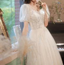 Load image into Gallery viewer, Retro Fairycore Sequins Bridal Dress Prom Dress
