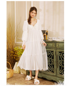 Vintage princess Lace Nightgowns Nightwear Home wear