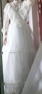 Handmade GunneSax Reproduction 70s Bridal Dress