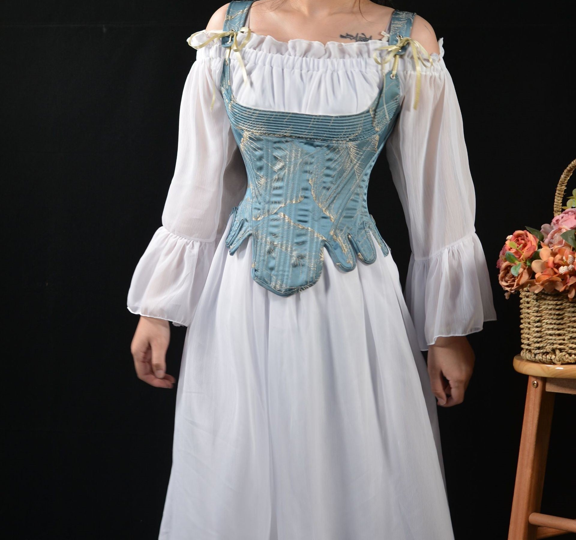 Handmade 18 Century Style Corset M I Retro Fairy Handmade 18 Century Style Corset M I Retro Fairy