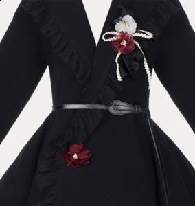 Gothic Style Dark Academia Coat Jacket
