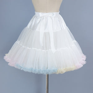 Retro Rainbow Petticoat Tutu Underskirt