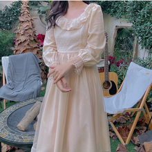 Load image into Gallery viewer, cottagecore dress fairycore dress ethereal dess dreamy dress vintage dress princess dress edwardian dress
