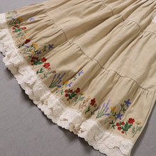 Load image into Gallery viewer, Cottagecore Embroidery Vintage Skirt
