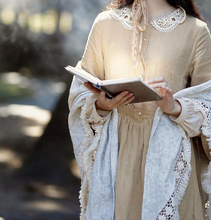 Load image into Gallery viewer, Cottageocre Vintage Cotton Shawl Scarf
