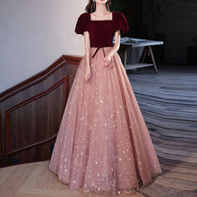 Load image into Gallery viewer, Retro Princess Puff Sleeves Prom Evening Dress Wedding Gown
