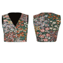 Load image into Gallery viewer, Vintage Style Floral Vest Top
