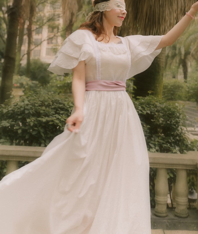 Handmade Princess Ruffled Vintage Dress – Retro Fairy