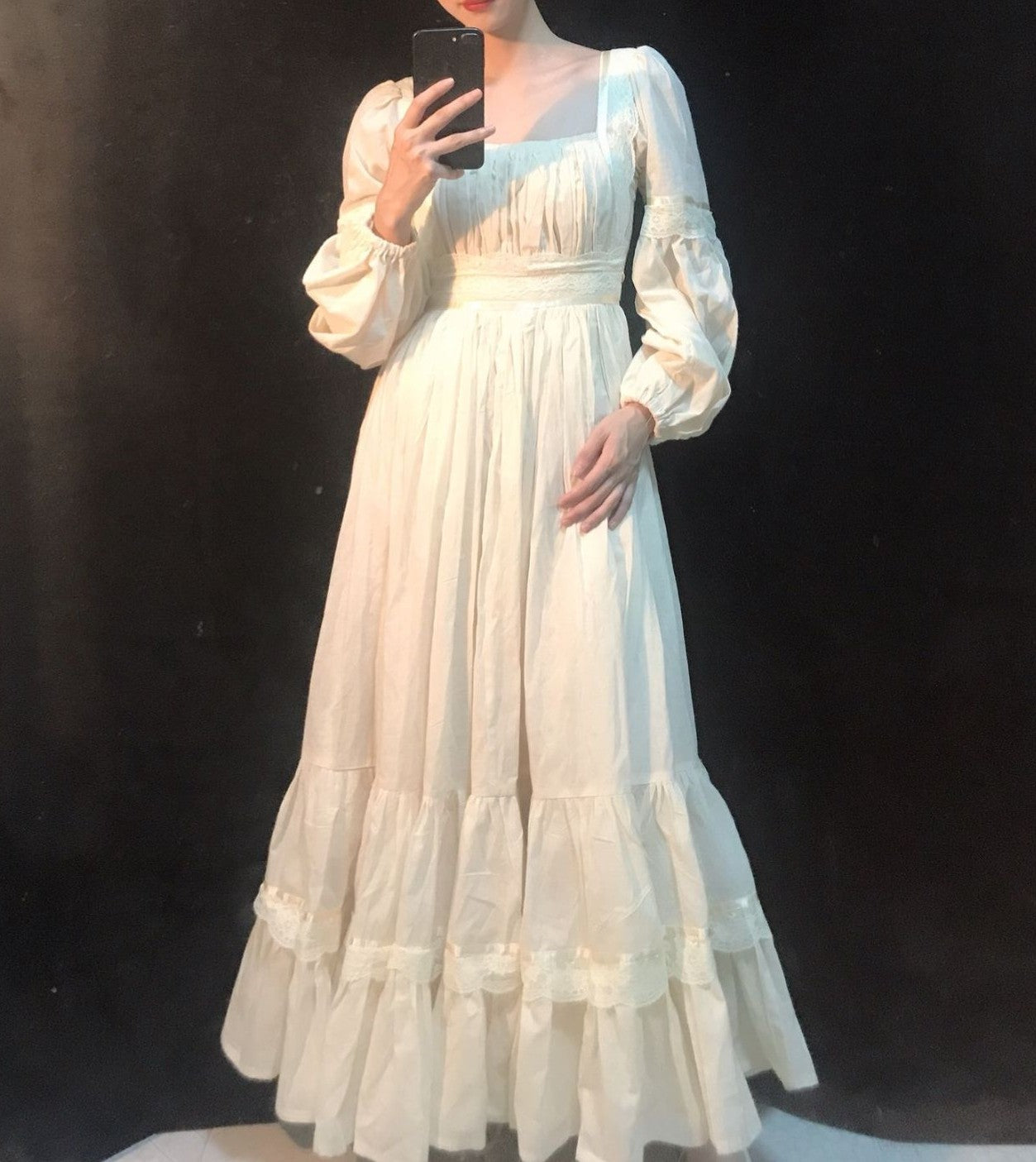 Handmade Victorian Style Vintage Swing Dress S - Please size up I Retro Fairy Handmade Victorian Style Vintage Swing Dress S - Please size up I Retro Fairy