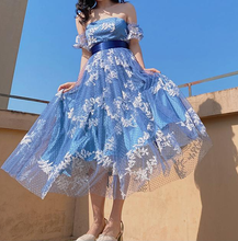 Load image into Gallery viewer, Handmade Fairycore Snow Flakes Prom Dress [Final Sale]
