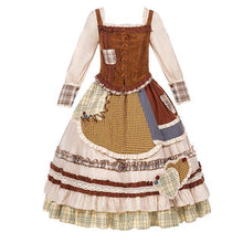 Load image into Gallery viewer, Cottagecore Vintage Shepherdess Dress Vest Set
