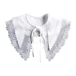Vintage Style Lace organza embroidered faux collar decor Accessories