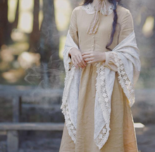 Load image into Gallery viewer, Vintage scarf vintage accessories vintage shawl cottagecore scarf cottagecore shawl
