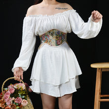 Load image into Gallery viewer, Vintage Remake Floral Underbust Corset Waist band
