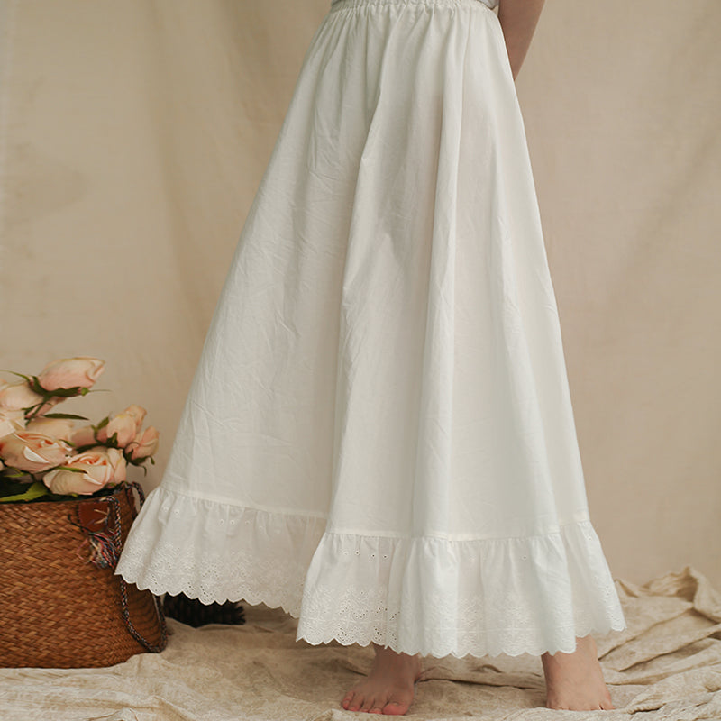 Cottagecore Vintage Underskirts Cotton Petticoat – Retro Fairy