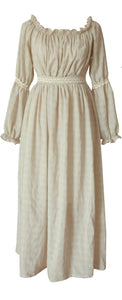 Cottagecore Medieval Style Chemise Dress Vest Set