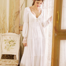 Load image into Gallery viewer, vintage dress cottagecore dress vintage night gown vintage sleep wear
