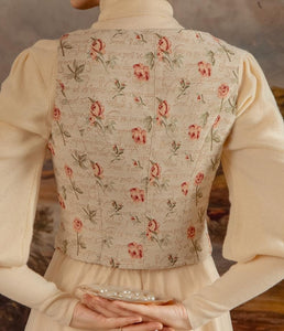 Retro Floral Waistcoat Vest
