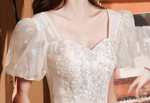 Load image into Gallery viewer, Retro Fairycore Sequins Bridal Dress Prom Dress
