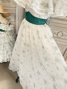 [Handmade] Gone with the Wind Vintage Reproduction custom made floral Prom Dress