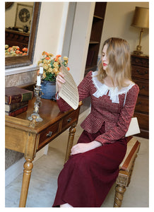 [Last Chance] Retro 80s Plaid Contrast Color Dress Final Sale