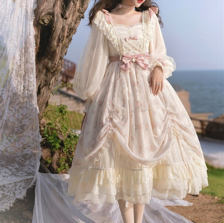 Coquette Long Sleeves Princess Dress S I Retro Fairy