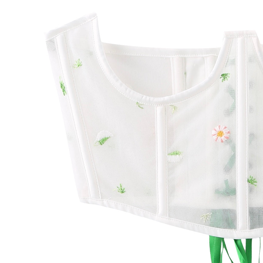 Handmade Daisy Embroidery WaistBand