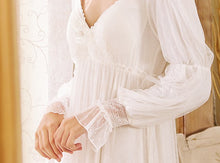 Load image into Gallery viewer, Vintage Princess Lace Night Gown Dress
