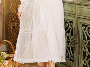Vintage princess Lace Nightgowns Nightwear Home wear
