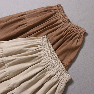 Retro Embroidery Cottagecore Cotton Skirt