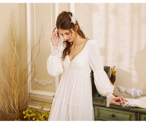 Vintage princess Lace Nightgowns Nightwear Home wear
