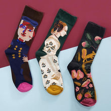 Load image into Gallery viewer, vintage socks retro socks cottagecore socks
