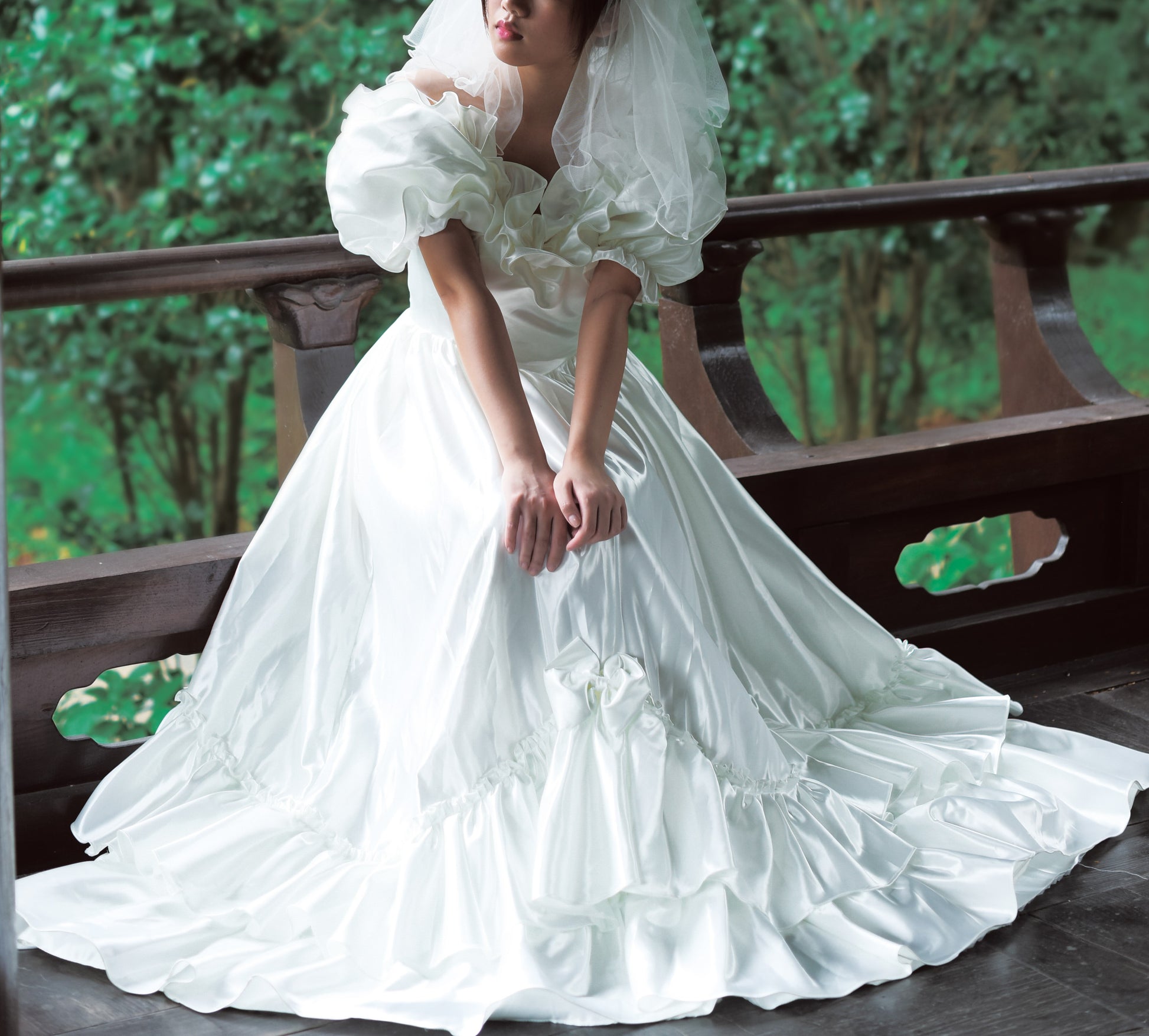 Vintage Victorian Style Puff Sleeves Wedding Gown Dress – Retro Fairy