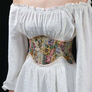 vintage corset handmade corset victorian corset waist band underbust corset