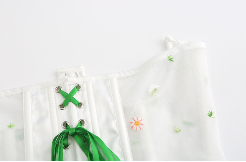 Handmade Daisy Embroidery WaistBand