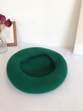 Load image into Gallery viewer, Handmade Cottagecore Frog Wool Blend Beret
