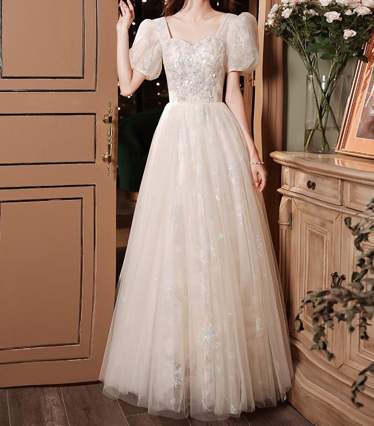 Dreamy Sequins Bridal Dress Prom Dress 2XL- pls see size chart / Long I Retro Fairy Dreamy Sequins Bridal Dress Prom Dress 2XL- pls see size chart / Long I Retro Fairy