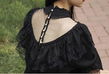 Load image into Gallery viewer, Vintage Dark Academia Gothic Style Dress
