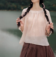 Load image into Gallery viewer, Cottagecore Plaid Fabric Stitched Pinafore Dress
