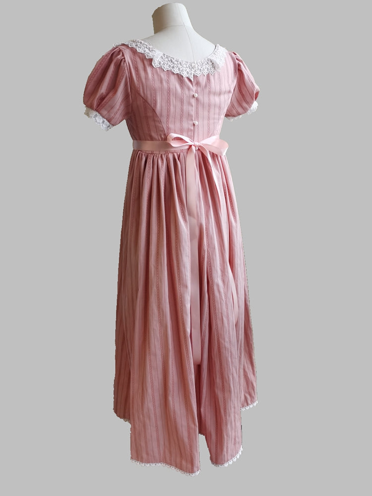 Custom Made Regency Dress Period Drama Inspired Dress Customize Size / Pink I Retro Fairy Custom Made Regency Dress Period Drama Inspired Dress Customize Size / Pink I Retro Fairy