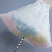 Load image into Gallery viewer, Retro Rainbow Petticoat Tutu Underskirt
