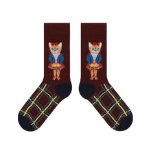 Load image into Gallery viewer, Retro Caricture Short Socks
