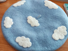 Load image into Gallery viewer, Fairycore Cloud Decor Wool Blend Beret
