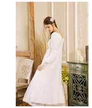 Load image into Gallery viewer, Vintage Princess Lace Night Gown Dress
