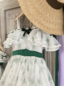 [Handmade] Gone with the Wind Vintage Reproduction custom made floral Prom Dress